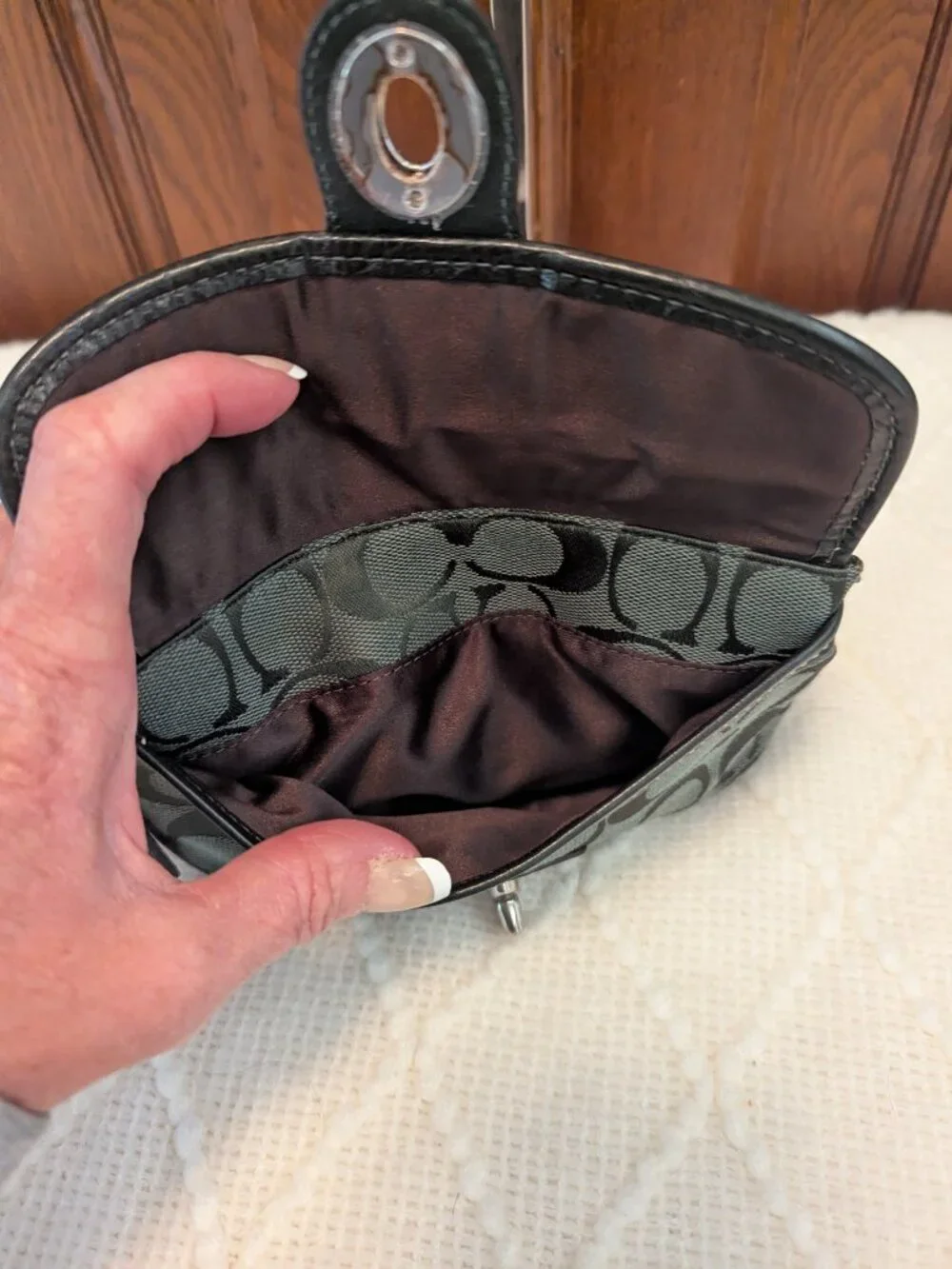 Coach dark green